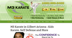 Desktop Screenshot of m3karate.com